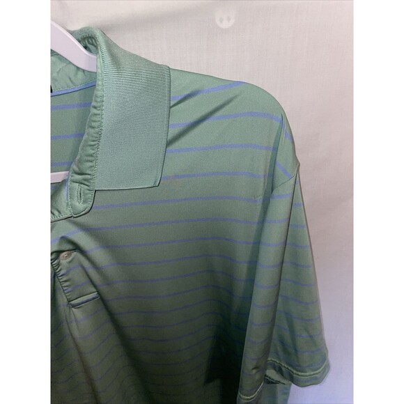 Ralph Lauren RLX Polo Shirt Men’s Size XL Mint Green Striped Golf Tennis Walking - Picture 4 of 12